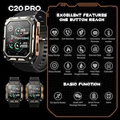 Χαμηλού Κόστους Smartwatch-c20 pro smartwatch bluetooth ανίχνευση αρτηριακής πίεσης ip68 αδιάβροχο ανδρικό κολυμβητικό καταδυτικό αθλητικό smartwatch