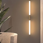 cheap Vanity Lights-LED Vanity Light Waterproof IP20 23.6&quot; Mirror Light Modern White Minimalist Bathroom Light Fixture Aluminum Iron Bathroom Wall Sconce  Wall Mount Lighting Fixture