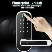 economico Serrature porte-serratura intelligente 5 in 1 con maniglia funzione di memoria di archiviazione tecnologia biometrica