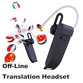 זול אוזניות אלחוטיות אמיתיות TWS-Peiko Language Translator אוזניות חכמות תומכות ב-32 שפות &amp;אמפר; מתרגם קולי מקוון 44 מבטא בזמן אמת תומך ב-11 שפות תרגום קול לא מקוון, עם חיבור bt אוזניות בודדות