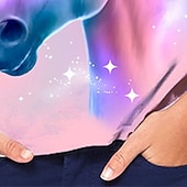 voordelige Meisjes 3D Dieren-Kinderen Voor meisjes T-shirt Grafisch Buiten 3D-afdrukken Korte mouw Ronde hals Actief 7-13 jaar Zomer Meerkleurig Blozend Roze Rood