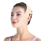 voordelige Huidverzorgingshulpmiddelen-herbruikbare dubbele kinverkleiner v-vormig opheffend verstevigend gezichtsmasker glad rimpel gezichtsmasker kin omhoog masker gezichtsliftriem