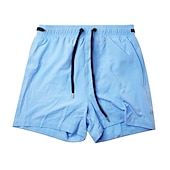 cheap Men&#039;s Swimming Shorts-Men&#039;s Swimwear Swim Shorts Swim Trunks Boxer Swim Shorts Shorts Plain Comfort Breathable Outdoor Daily Going out Sports Hawaiian White Pink