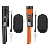 cheap Testers &amp; Detectors-Metal Detector Portable High Sensitivity Metal Detector One-Button LED Indicator Gold Detector Pointer Metal Detector with Woven Holster Bag