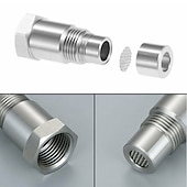 זול כלי תיקון לרכב-2 יחידות M18x1.5 מתאם חוט חיישן חמצן חיבור הארכת חוט לרכב מ-304 נירוסטה אוניברסלית
