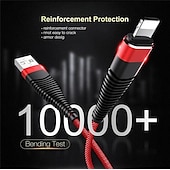 economico Cavetti per cellulari-5a cavo dati usb per iphone caricatore rapido cavo di ricarica per telefono android tipo c xiaomi huawei samsung filo caricatore per ipad