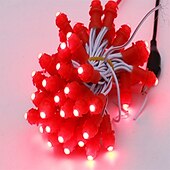 cheap Plug String Lights-6M 100LED Led Pixel Bullet Nodes String Lights Christmas DC12V 9MM Single Color Signboard Display Lamp