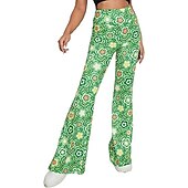 cheap Bottoms-Retro Vintage Boho 1970s Trousers Bell Bottom Pants Wide Leg Pants Hippie Fancy Dress Women's Pride Parade Pride Month Adults' Pants