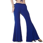 economico Abbigliamento danza del ventre-Danza del ventre Pantaloni Colore Puro Con balze Per donna Addestramento Cotone leggero