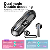 voordelige TWS True Wireless Headphones-V60 TWS True draadloze hoofdtelefoon In het oor Bluetooth 5.2 Ergonomisch Ontwerp Surround geluid Snellader voor Apple Samsung Huawei Xiaomi MI Hardlopen Dagelijks gebruik Reizen Mobiele telefoon
