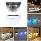 cheap Outdoor Wall Lights-Solar Fence Lights Outdoor Waterproof Garden Lights Solar Wall Lights for Fence Yard Villa Garden Garage Deck Stairs Landscape Decoration