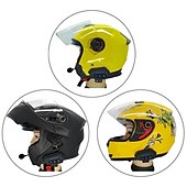 preiswerte Motorradhelm-Kopfhörer-Motorrad Bluetooth 5.0 Helm-Gegensprechanlage drahtloses Freisprech-Telefonanruf-Kit Stereo-Anti-Interferenz-Interphone-Musik-Player