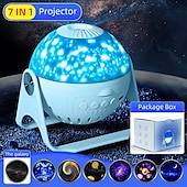 economico luci del proiettore della galassia stella-planetario proiettore luci galassia proiezione 7 in 1 con 360 nebulosa rotante luna notte lampada pianeta aurora per camera da letto soffitto sala giochi party bar