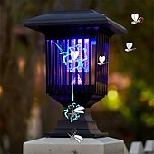Недорогие Ошибка Zapper-2 шт. солнечная лампа от комаров уличная электрическая лампа от комаров сад садовая лампа от комаров непромокаемый свет управление электрическим током комаров и ловушка для мух