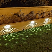 cheap Outdoor Wall Lights-Solar Fence Lights Outdoor Waterproof Garden Lights Solar Wall Lights for Fence Yard Villa Garden Garage Deck Stairs Landscape Decoration