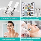 cheap Skin Care Tools-Stainless steel Ice Globes For Face Cold Face Roller Ice Sticks for Face Cooling Skin Care Massage Tool for Puffiness