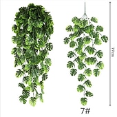 お買い得  人工植物と緑-人工植物プラスチックモダン現代壁の花 1 ピース結婚式の装飾