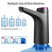 billige Kjøkkenapparater-5-gallon vann dispenser - Automatisk elektrisk vanntanker med USB-lading portabel hjem kontor og utendørs passer til 2-5 gallon flasker