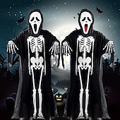 voordelige Mannen Kostuums-ghostface kostuum masker handschoenen duivel ghost skelet cosplay kostuums horror maskers ghost gezicht scream helm griezelig halloween party maskerade mardi gras
