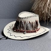 levne Divoký západ-18. století 19. století stát Texas Kovbojský klobouk Západní kovboj americký Pánské Dámské loučení se svobodou nevěsty Dospělé Klobouk