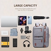 cheap Laptop Bags,Cases &amp; Sleeves-15.6 Inch And 17.3 Inch 3 In 1 Computer Laptop Carry Bag Office Designer Waterproof Business Laptop Briefcase Bag 1pc
