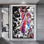 お買い得  ヌードアート-手作り 手描き 油絵 壁 モダン 抽象画 キャンバス ヌード レディ ペインティング ホームデコレーション 装飾 ロールキャンバス フレームなし 未延伸
