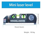 olcso Mérőeszközök-precíziós többcélú lézeres vízszintes vízszintes függőleges lézersugár mérőszalag, 1db mágneses lézeres vízszintező, 1db nem mágneses lézeres vízszintező építéshez, belsőépítészethez