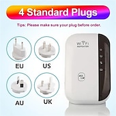 economico Router wireless-1pc wifi extender wifi range extender, ripetitore internet wireless, ripetitore di segnale fino a 2640sq. ft e 25 dispositivi, amplificatore a lungo raggio con porta Ethernet, configurazione a 1 tocco, punto di accesso