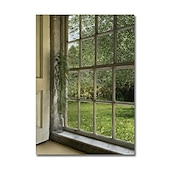 economico Stampe paesaggi-Paesaggio da parete su tela la finestra arte moderna paesaggio decorazione della casa arredamento tela arrotolata senza cornice senza cornice