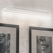 Недорогие Подсветка зеркал-матовый светодиодный зеркальный светильник тщеславия современный черный серебристый минималистский светильник для ванной комнаты алюминиевый водонепроницаемый ip20 40 см 70 см 110-240 В