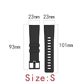 abordables Correas de reloj Fitbit-Ver Banda para Fitbit Versa 2 / Versa Lite / Versa SE / Versa Fitbit Versa Silicona suave Reemplazo Correa Mujer Elástico Ajustable Correa Deportiva Pulsera