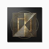 preiswerte Geometrische Drucke-Abstrakte Wandkunst auf Leinwand, Schwarzgold, geometrische Drucke und Poster, Malerei, moderne nordische Luxus-Wandkunst, Wohnzimmer, Heimdekoration, ohne Rahmen