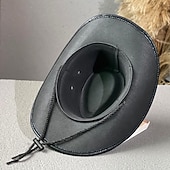 cheap Wild West-18th Century 19th Century State of Texas Cowboy Hat West Cowboy Ameirican Fancy Dress Men's Women's Bachelorette Party Adults' Hat