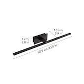 abordables Appliques de salle de bain-lampes de miroir de bain led miroir avant lumière 24&quot; ip20 7w phares de miroir de salle de bain, led miroir lumière étanche brouillard dressing lumière éclairage mural lumière blanche 110-240v