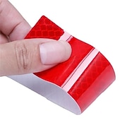 cheap Car Body Decoration &amp; Protection-5pcs/set Car Reflective Stickers Waterproof Car Warning Sticker Reflective Tape Car Decals Stickers Car Trunk Body Auto Accessories