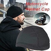 お買い得  バイク用ヘルメットのヘッドセット-1 pc ランニングスポーツビーニーサイクリングキャップスカルキャップ水分発散冷却ヘルメットインナーライナービーニードームキャップ