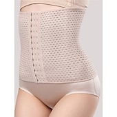 cheap Corsets-Women&#039;s Plus Size Shapewear Waist Trainer Body Shaper Pure Color Sport Simple Casual Home Daily Going out Breathable Summer Spring Home Outfits