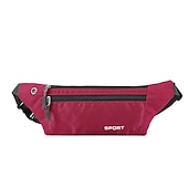 cheap Universal Phone Bags-Waist Bag Men and Women Outdoor Sports Mobile Phone Waist Bag Nylon Waterproof Running Waist Bag Close-fitting Messenger Bag