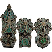 abordables Zapatos y accesorios-juego de dados dnd 7 mazmorras &amp; dragones anime accesorios de videojuegos