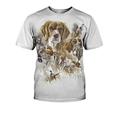 economico Grafica divertente-Con animale Cane Bassotto Maglietta Manga 3D Grafica Per Da coppia Per uomo Per donna Per adulto Mascherata Stampa 3D Casual / quotidiano