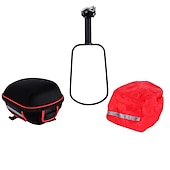 halpa Pyörälaukut-west biking® 8 l pyörän satulalaukku pyöräteline laukku metallirungolla ja sadesuojalla vedenpitävä kevyt heijastinnauha pyörälaukku kangas lycra eva polkupyörälaukku pyörälaukku pyörä polkupyörä pyöräily