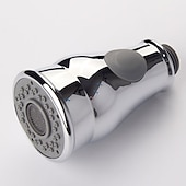 economico Doccetta-sostituzione della testa del rubinetto della cucina cromata nera spazzolata, accessori per raccordi di fissaggio dell&#039;ugello della testa dello spruzzatore del rubinetto estraibile, adattatore per beccuccio a prova di spruzzi di aerazione
