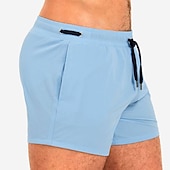 cheap Men&#039;s Swimming Shorts-Men&#039;s Swimwear Swim Shorts Swim Trunks Boxer Swim Shorts Shorts Plain Comfort Breathable Outdoor Daily Going out Sports Hawaiian White Pink