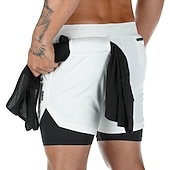 cheap Mens Active Shorts-Men&#039;s Athletic Shorts Running Shorts Casual Shorts With Compression Liner with Towel Loop Plain Camouflage Comfort Breathable Outdoor Daily Going out Fashion Casual 1 2