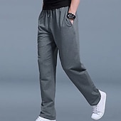 economico Gamba Dritta-Per uomo Pantaloni da tuta Pantaloni da jogging Pantaloni della tuta a gamba dritta Pantaloni sportivi Elastico in vita Gamba Dritta Semplice All'aperto Quotidiano Streetwear Nero Blu Reale