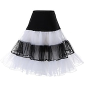 economico gonna sottoveste-Sottoveste da principessa anni &#039;50, gonna a cerchio, tutù sotto la gonna, crinolina, gonna in tulle, costume da donna, vintage, cosplay, festa/serata, ballo di fine anno, gonna corta/minigonna