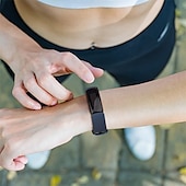 baratos Pulseiras de relógio Fitbit-3 pacotes Pulseira de Smartwatch Compatível com Fitbit Inspire 3 Inspire 2 / Inspire HR / Inspire Silicone Relógio inteligente Alça Impermeável Ajustável Mulheres Homens Pulseira Esportiva