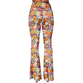 cheap Bottoms-Retro Vintage 1960s 1970s Trousers Bell Bottom Pants Hippie Women&#039;s Daily Wear Pride Parade Pride Month Adults&#039; Pants