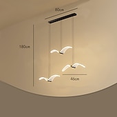 tanie Światła wiszące-lampy wiszące led kuchnia możliwość ściemniania oświetlenie akrylowe 40cm 1/3/4-światło nowoczesny dom wiejski przedpokój przedpokój oprawy oświetleniowe sufit wiszący kula ziemska nad stołem 110-240v