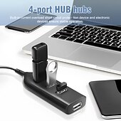 cheap USB Hubs-Micro USB Hub 2.0 Multi USB Port 4 Ports Hub USB High Speed HUb USB Splitter For PC Computer Accessories